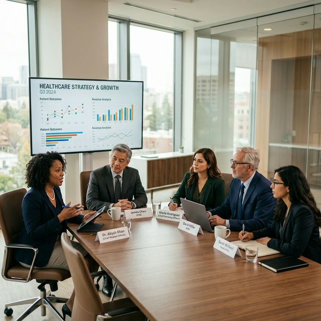 VR Care leadership team in a strategic planning session